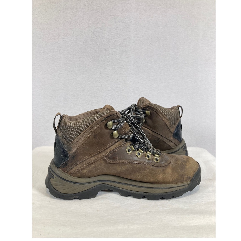 Outdoor Timberland Womens 6.5M Brown Leather Hiking Boots 12668 Lace Up
